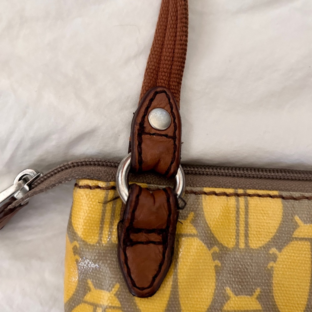 Fossil Ladybug Print Coated Canvas Crossbody Bag … - image 7